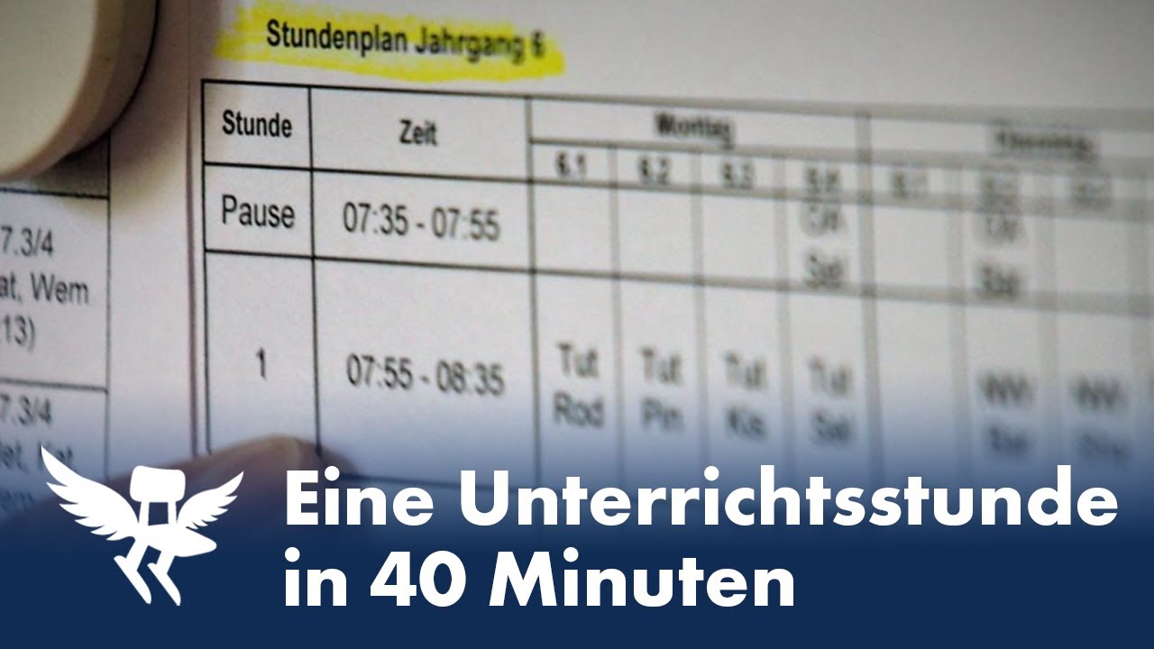 Eine Unterrichtsstunde in 40 Minuten