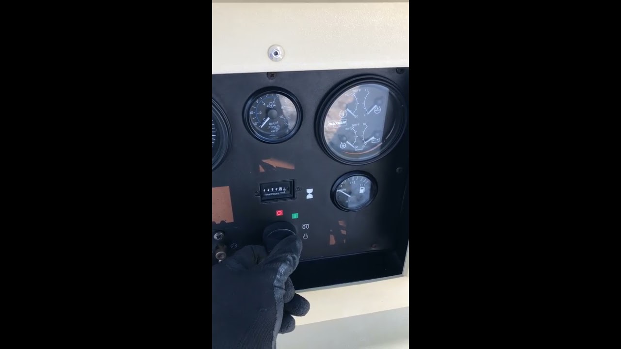 Doosan P250 - 250 CFM Tow Behind Portable Diesel Air Compressor For Sale