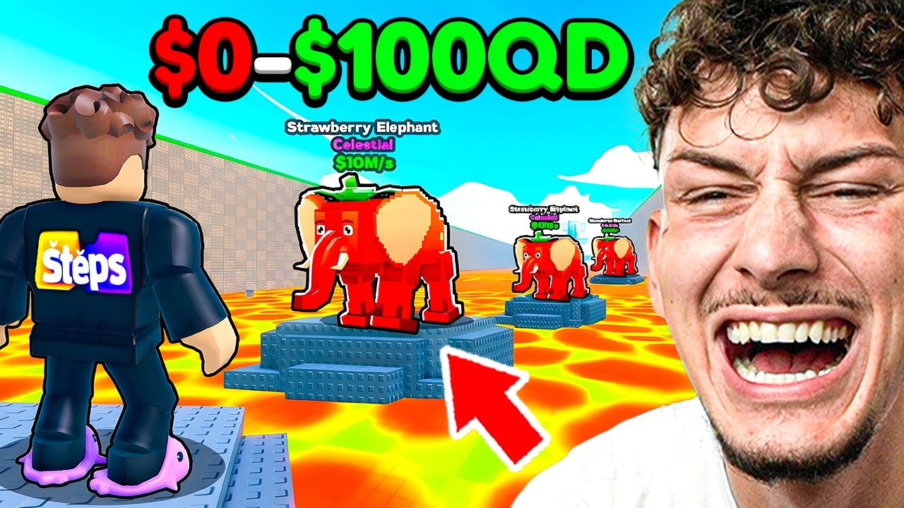 Z 0 NA 100 QUADRILIONŮ ALE POUZE V SURVIVE LAVA  FOR BRAINROTS!