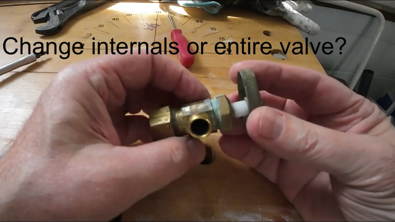 Compression fit shutoff valve- change entire valve or just replace internals