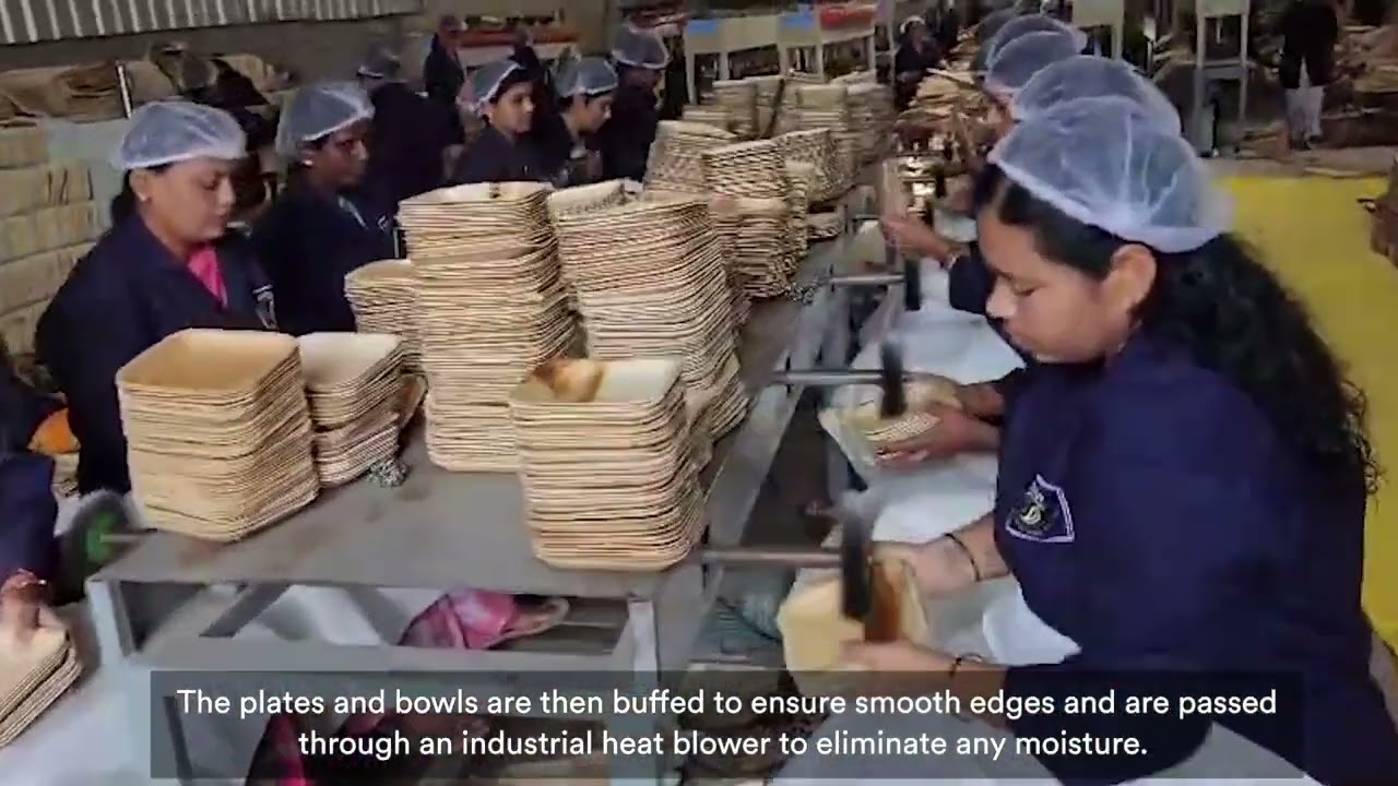 From Nature to your Table | Palm Leaf plates Manufacturing | EcoSoul empowering Rural India
