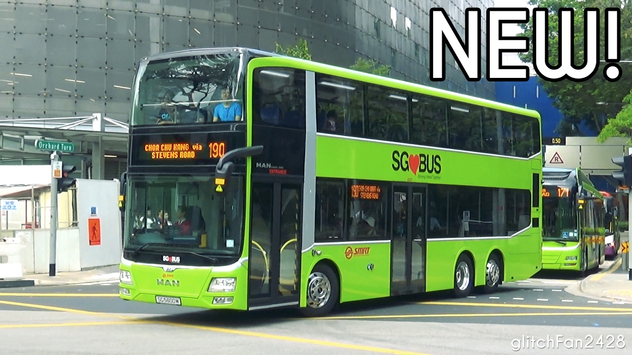 [SMRT] First Day - New Updated MAN ND323F Gemilang Bodywork - SG5800M & SG5801K