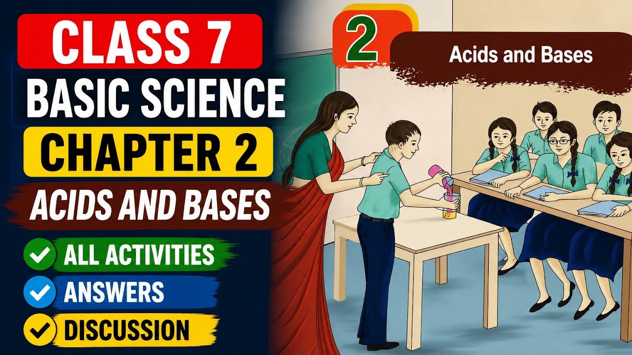 Class 7 Basic Science Chapter 2 | Acids and Bases | All Activities, Answers & Discussion