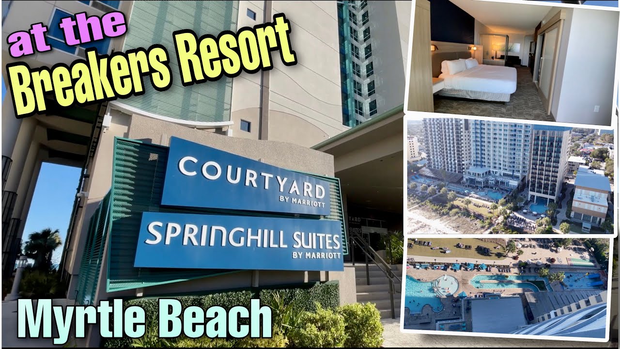 Новейший отель на берегу океана в центре Миртл-Бич | Marriott Courtyard/Springhill Suites at Brea...