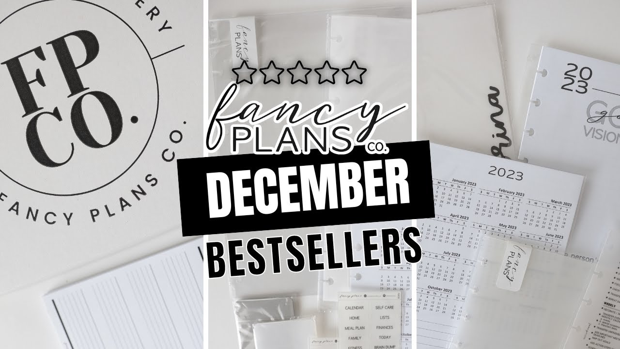 Fancy Plans Co. December Bestsellers | At Home With Quita