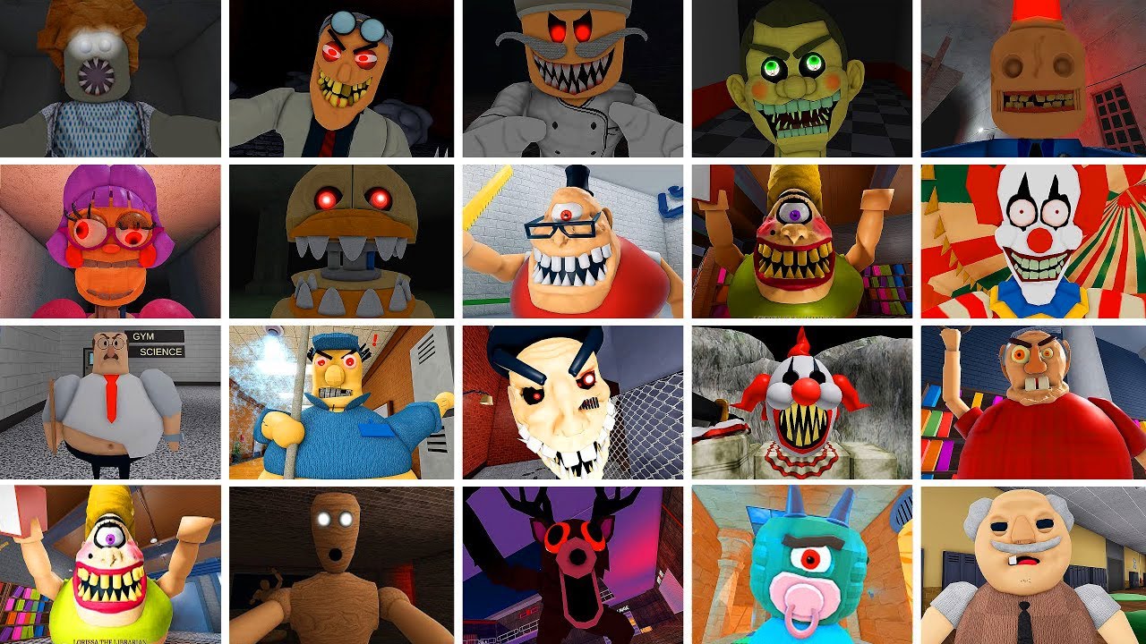 ESCAPE PAPA PIZZA'S PIZZERIA, EPIC SCHOOL, MR FUNNY'S, EVIL GRANDMA, TEAM DENTIST, ROBLOX JUMPSCARES