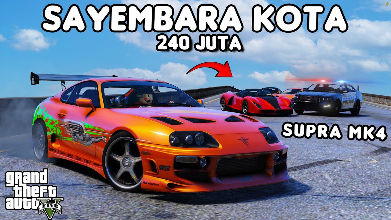 SAYEMBARA KOTA PAKE SUPRA MK4 - GTA 5 ROLEPLAY