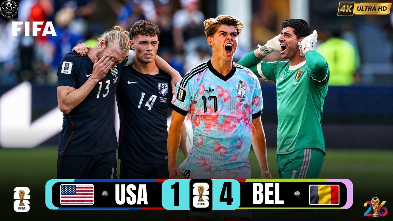 Highlights Belgium REVENGE | USA vs Belgium 1-4 | FIFA World Cup 2026 | Round of 16 | HD #fifa2026