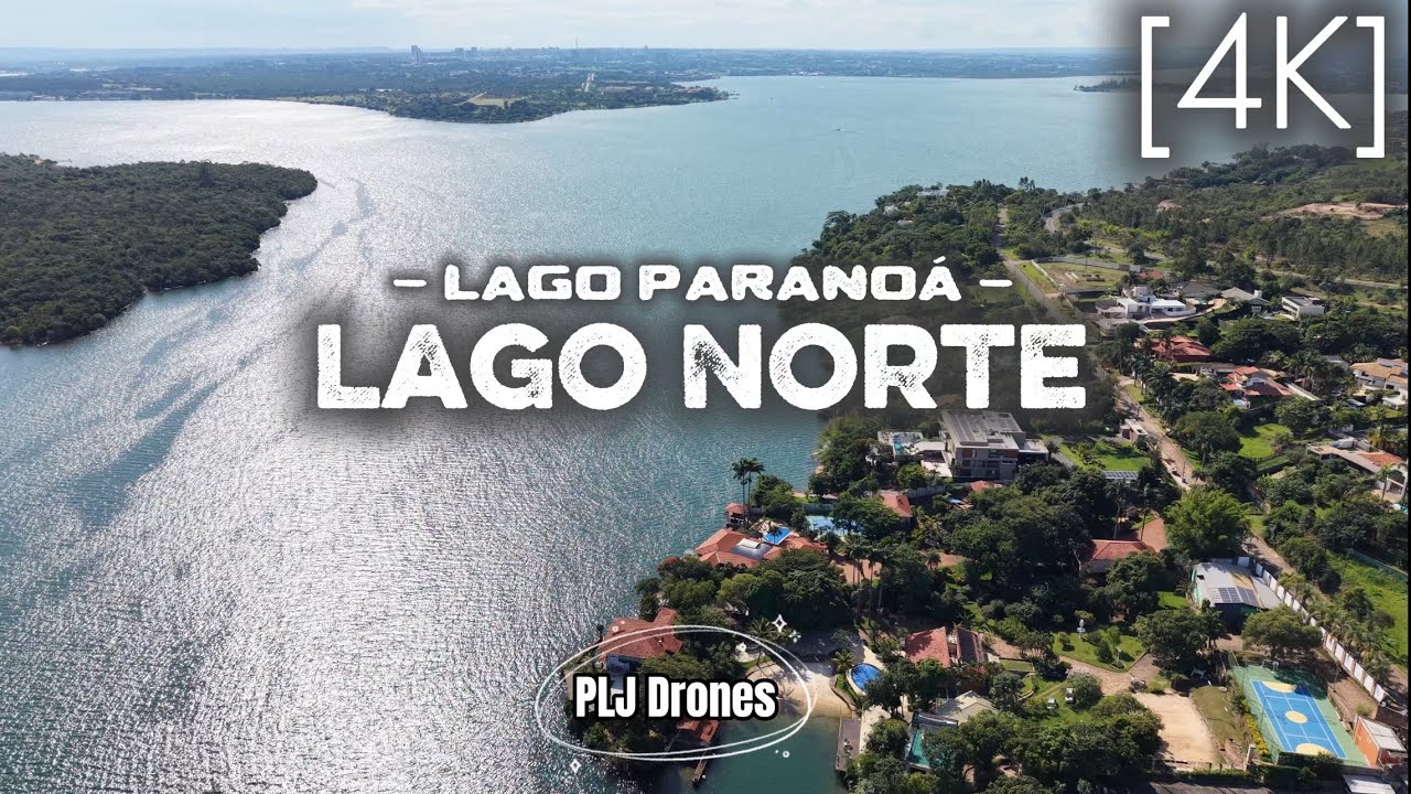 302 - 4K - Drone - Lago Norte - Lago Paranoá - Brasília DF #lagonorte #brasilia #lagoparanoa #df