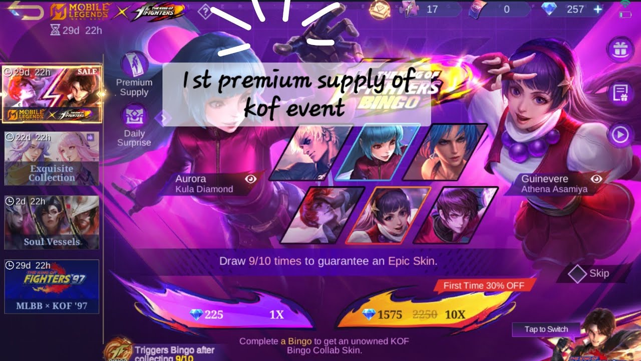 First Premium supply is Finally here of KOF Event 2026! |  MLBB X KOF | Exoblade spectreYT
