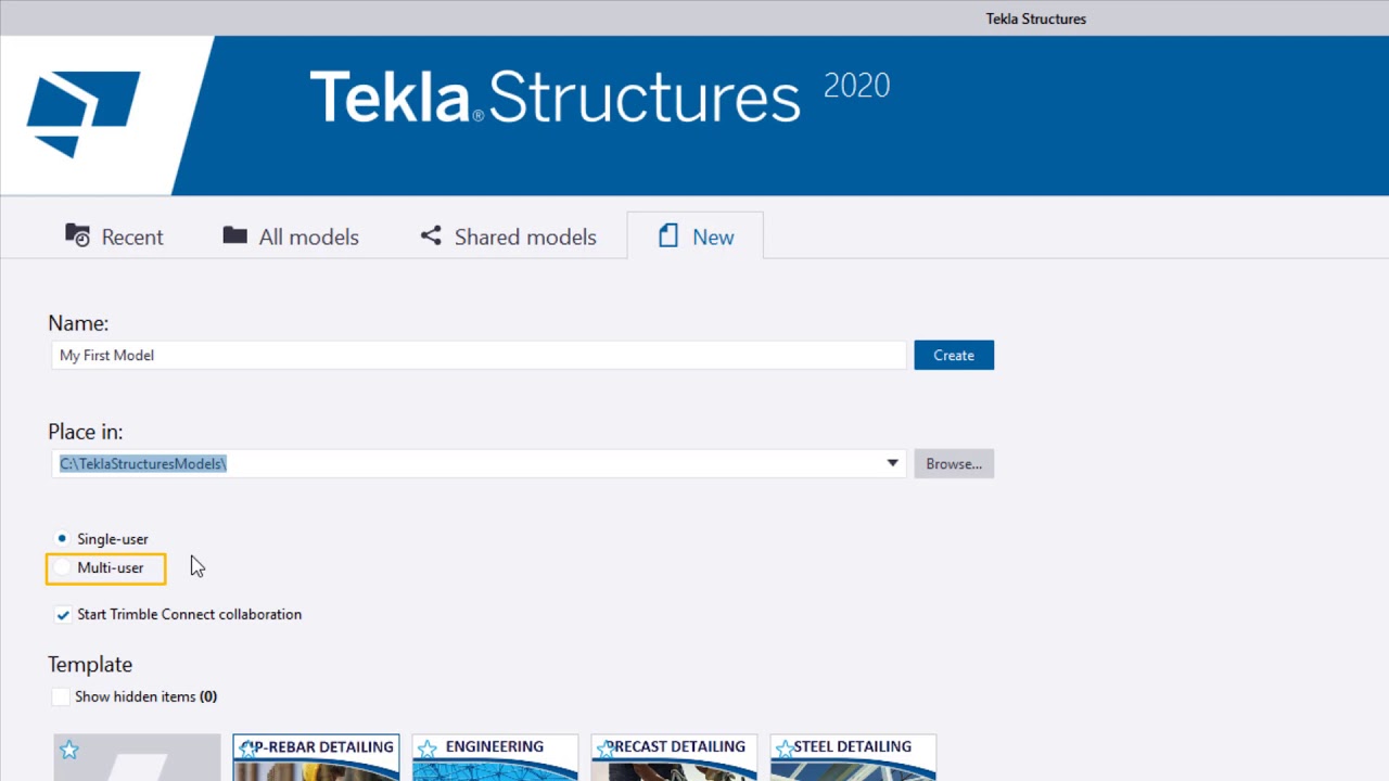 Getting Started: Creating a New Model