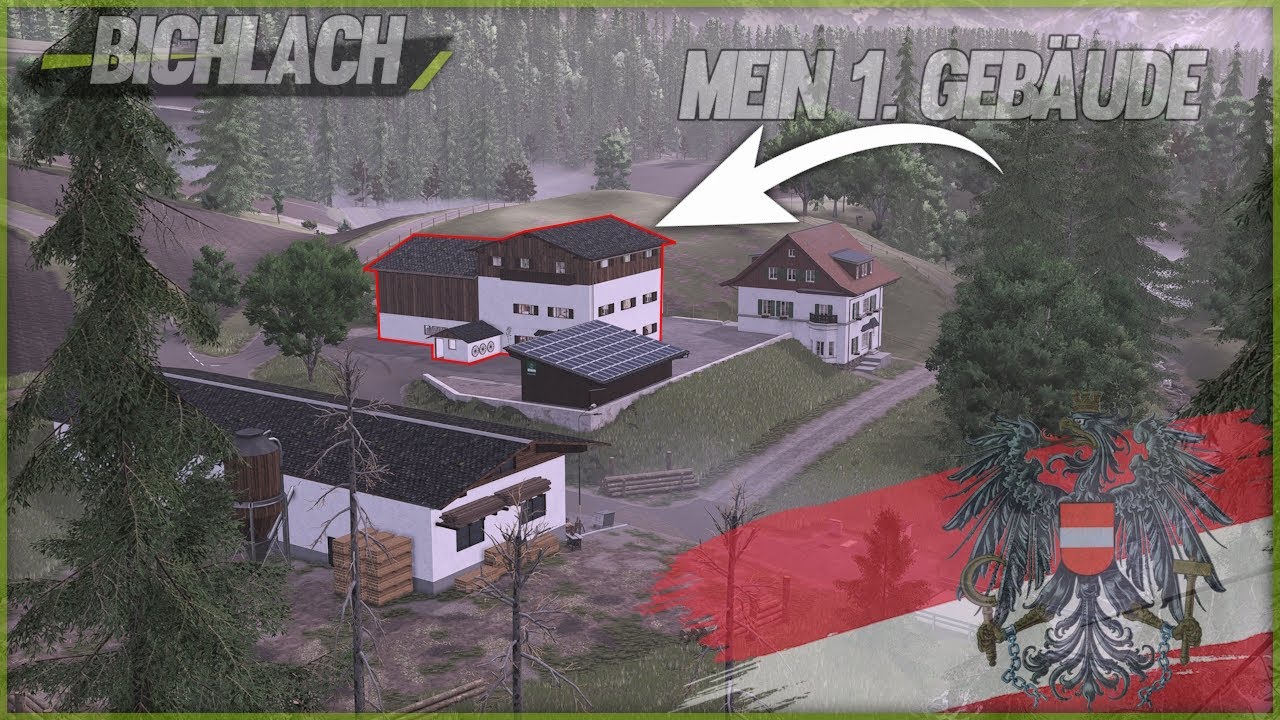 LS25 BICHLACH Map in ÖSTERREICH - Maprundgang / meine ersten Gebäude auf der Map