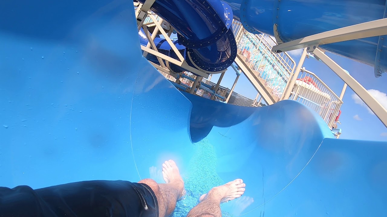 West Yarmouth, MA: Light Blue Water Slide @ Cape Cod Inflatable Park