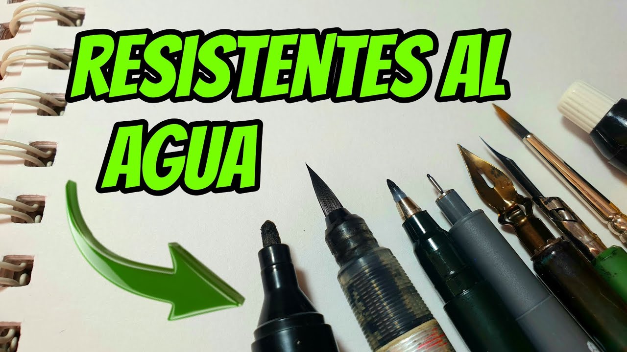 Entintado RESISTENTE al AGUA.