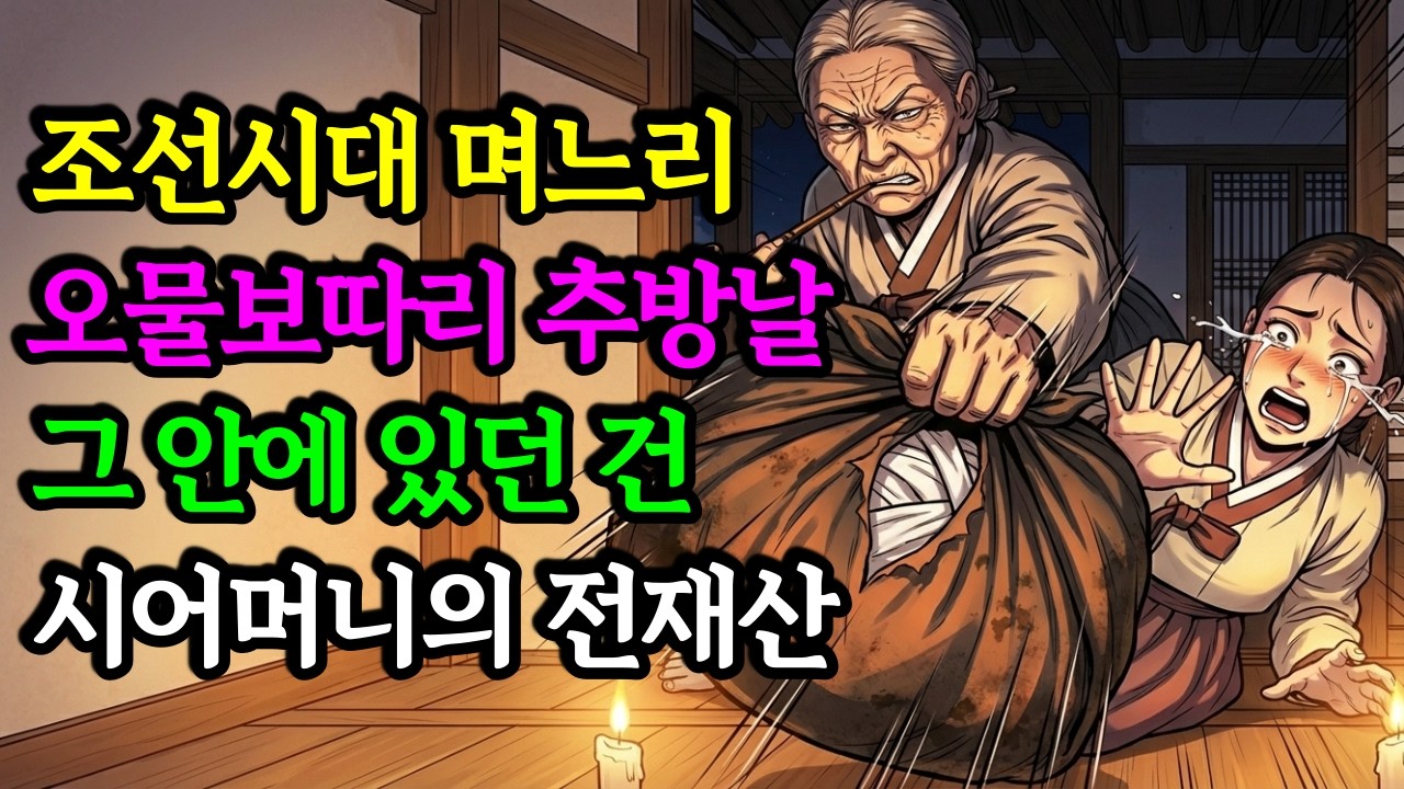 조선시대 며느리를 오물보따리로 내쫓은 시어머니… 그 속에 전재산을 숨겼다 #야담 #옛날이야기 #오디오북 #시어머니의사랑 #조선시대실화감동