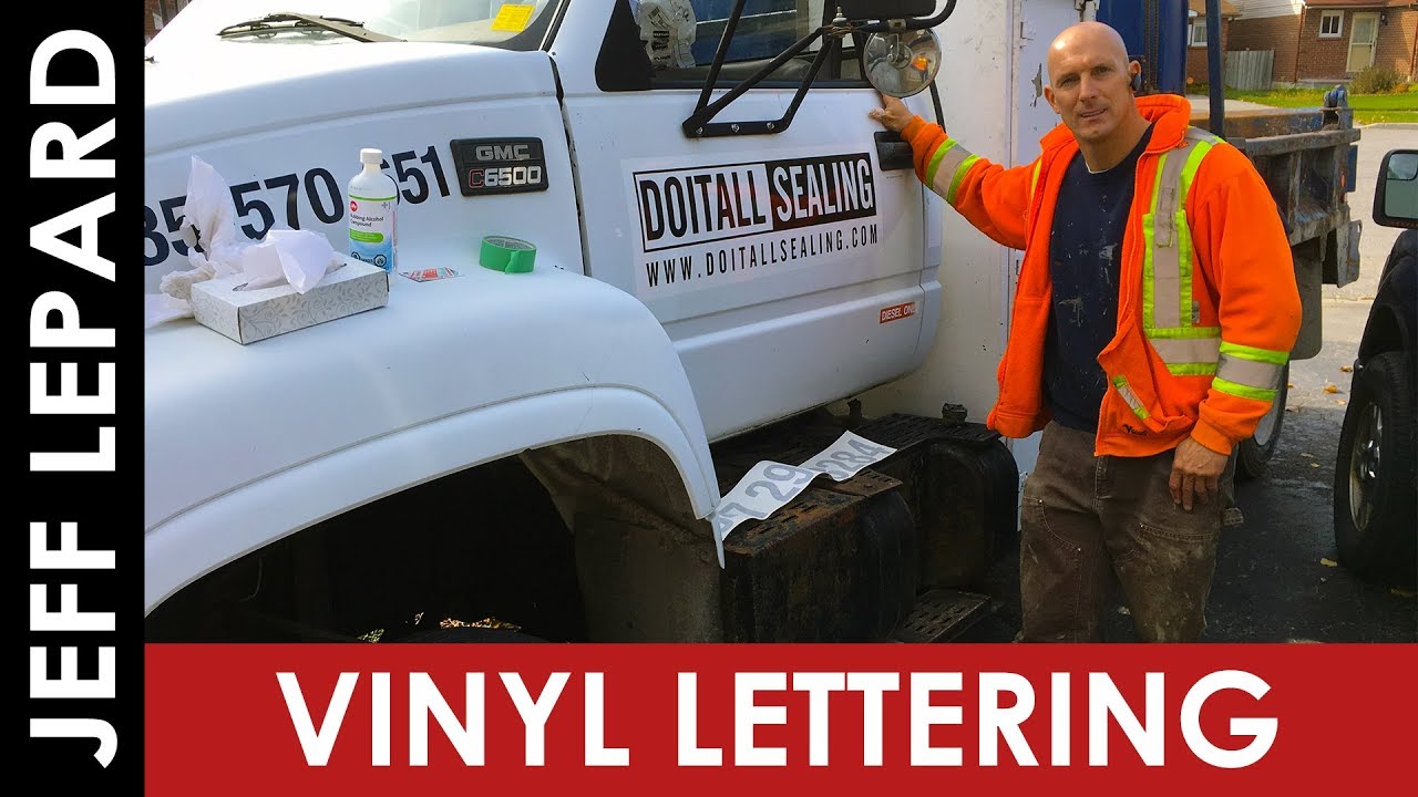 Vinyl Lettering Vehicle Application