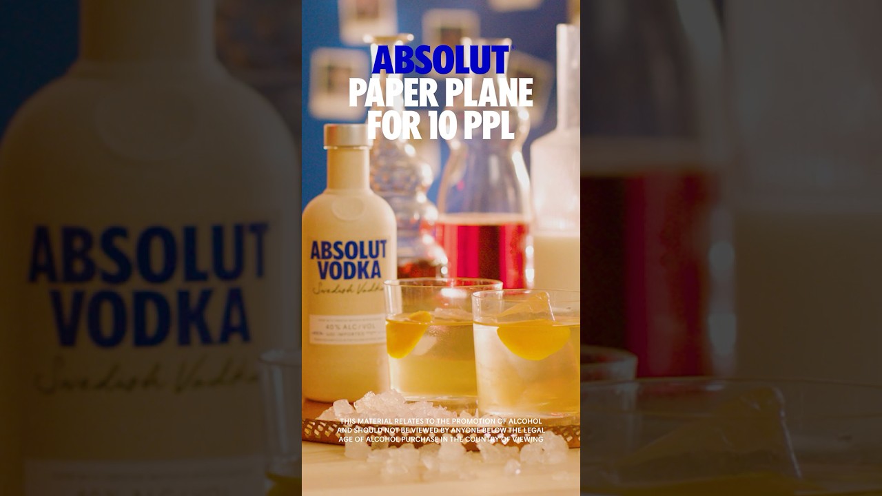Absolut Vodka Clarified Paper Plane