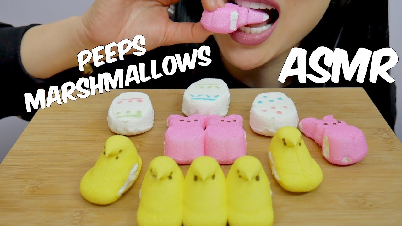 ASMR Peeps MARSHMALLOWS (Eating Sounds) No Talking | SAS-ASMR