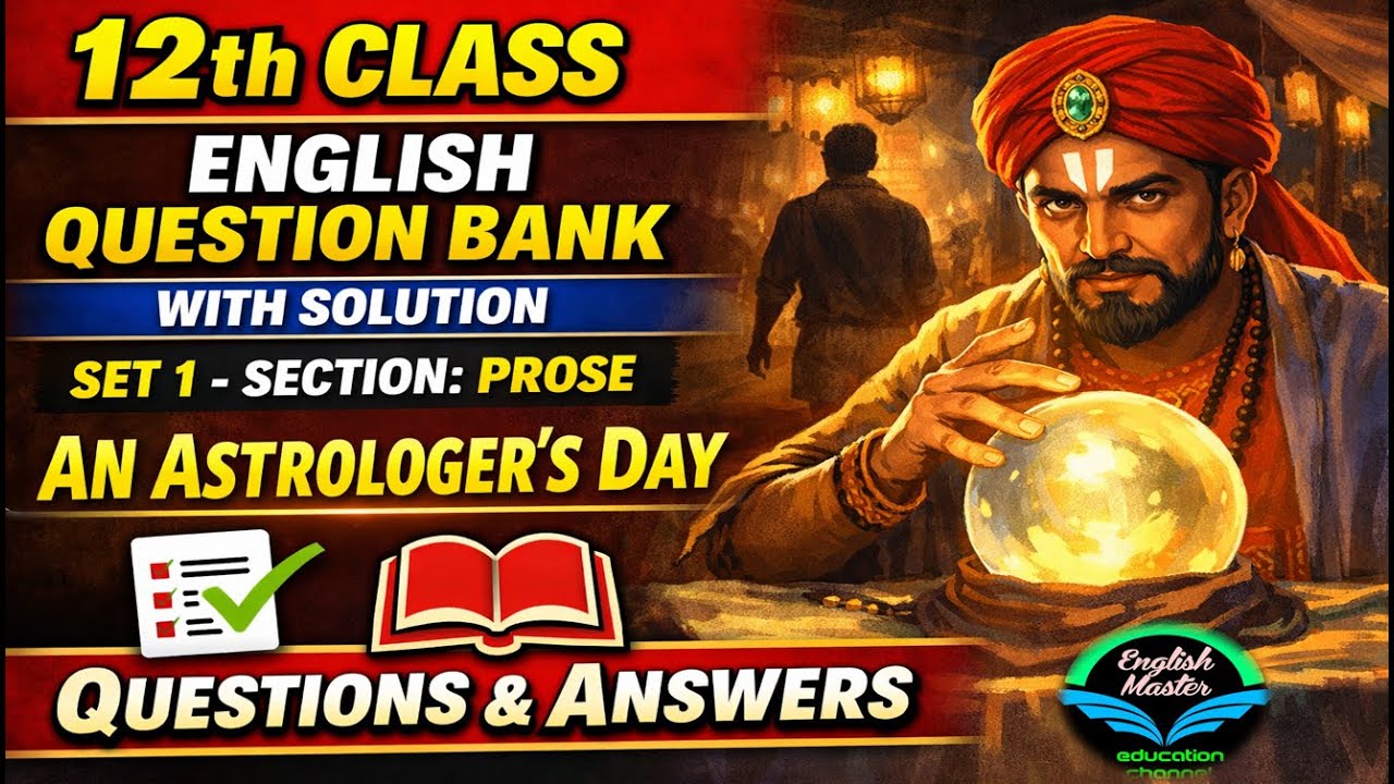 12th Class - English Question Bank with Solution - Set 1 - Section - Prose - An Astrologer's Day