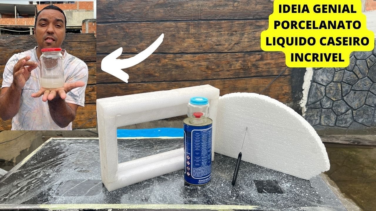 GENIAL NINGUEM VAI ACREDITAR NISSO PORCELANTO LIQUIDO E VIDRO LIQUIDO  CASEIRO CORRA PARA FAZER