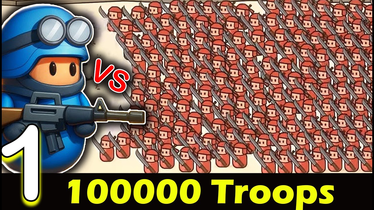 Making 100 K Troops Against 1M Troops-Battle Bag War Zone (iOS, Android) Gameplay Walkthrough Part1