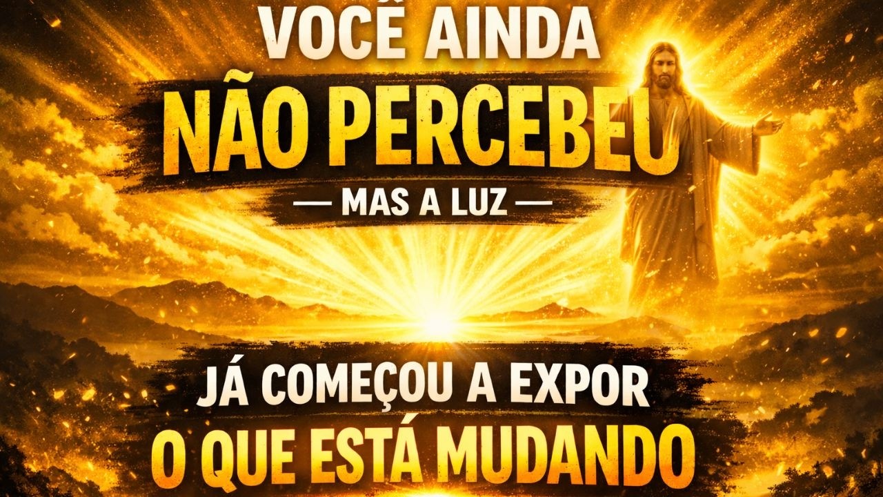 “VOCÊ AINDA NÃO PERCEBEU — MAS A LUZ JÁ COMEÇOU A EXPOR O QUE ESTÁ MUDANDO”