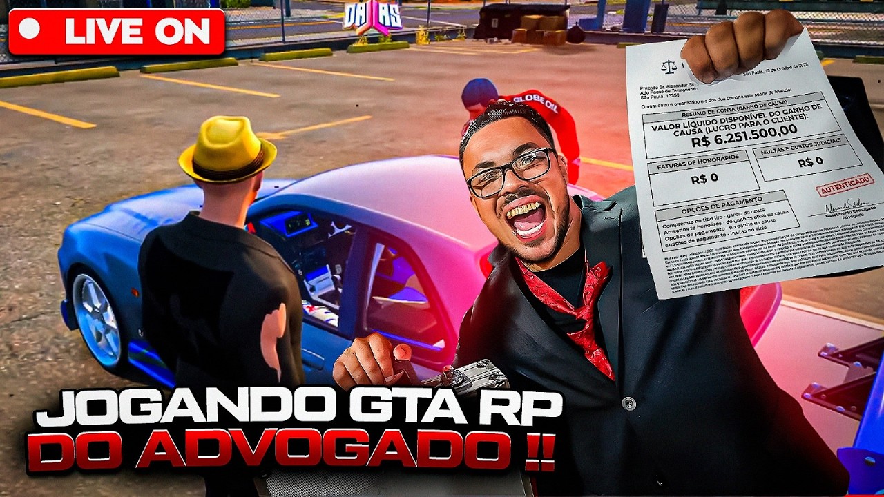 ALEXANDER DE NOVAES ONLINE!! GTA RP + REACT 🔴ao vivo🔴