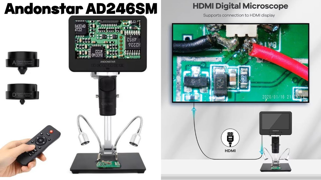 Микроскоп Andonstar AD246SM сборка, настройка, проверка.