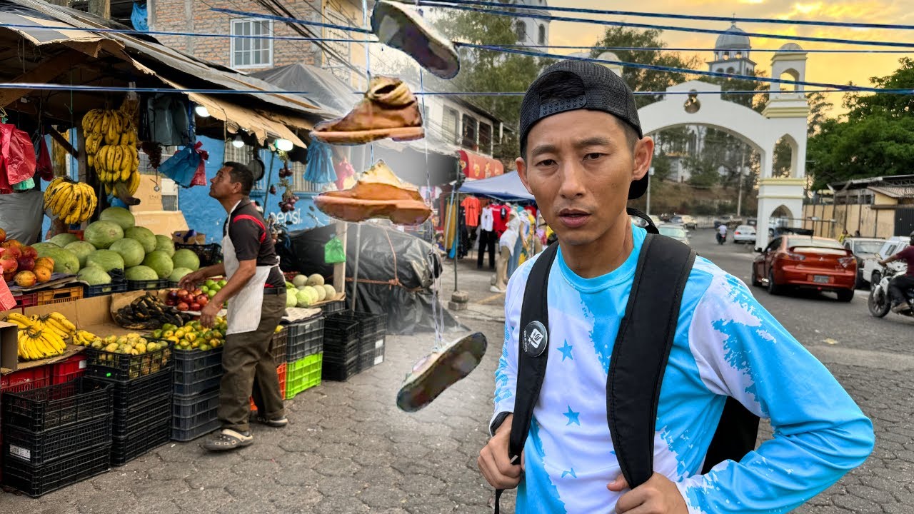 Fui al barrio de iglesias y zapatos colgados en Tegucigalpa, Honduras | Aldea Suyapa