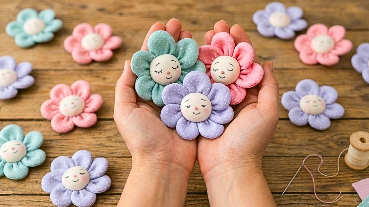 Don't waste fabric scraps — make these flowers!