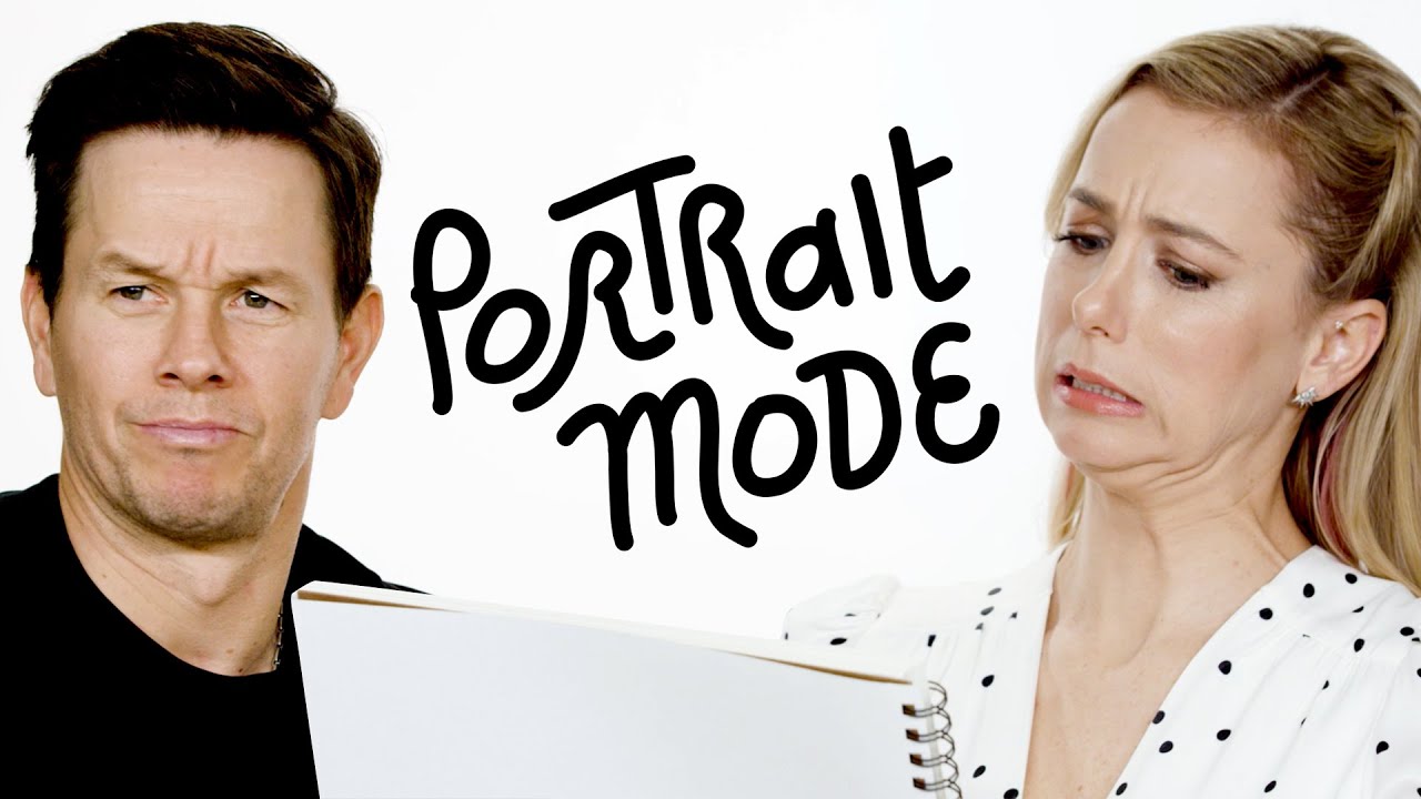 Mark Wahlberg & Iliza Shlesinger Roast Each Other's Portraits | Portrait Mode | Harper’s BAZAAR
