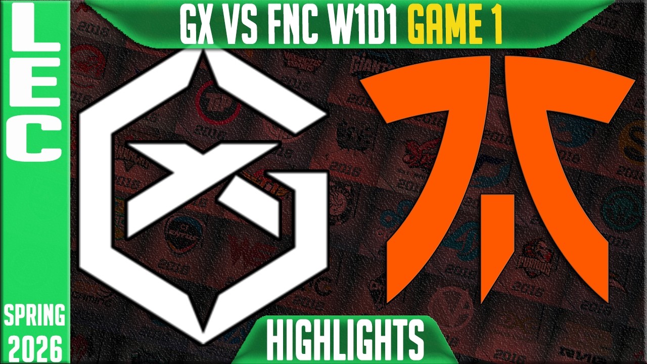 GX vs FNC Game 1 Highlights | LEC Spring 2026 W1D1 | GiantX vs Fnatic G1
