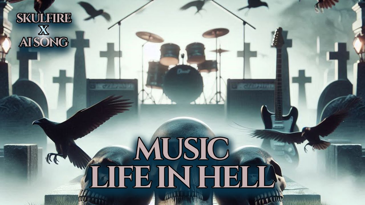 Epic Instrumental Rock Journey with Guitar and Drums - Skullfire AI Song