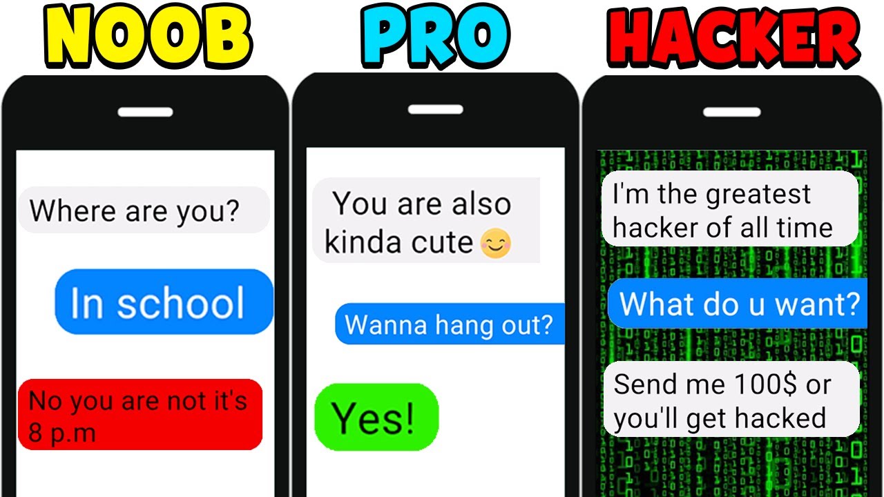 NOOB vs PRO vs HACKER - Chat Master