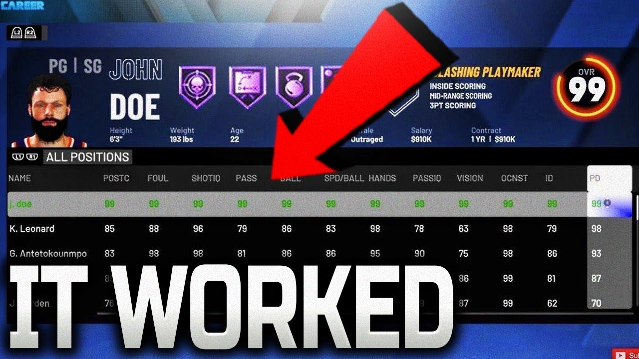 NBA 2K20 * NEW * Instant 99 Overall Glitch (PS4 & XBOX) Exposed