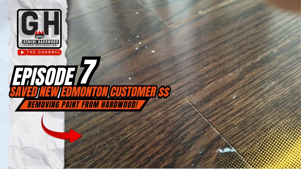 GEMINI STEEMERS Makes a New Customer HAPPY with Hardwood Floor Paint Removal in her New Home!