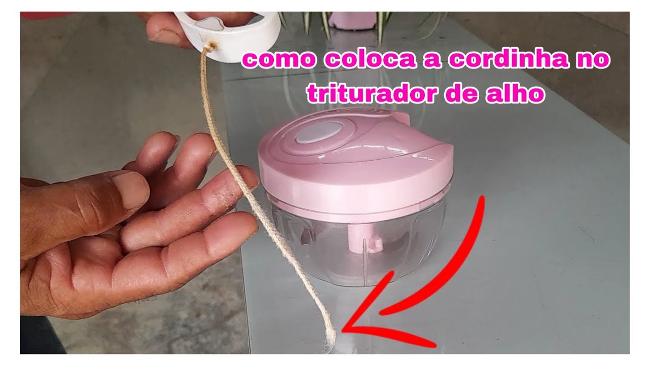 como troca a cordinha do triturador de alho fácil