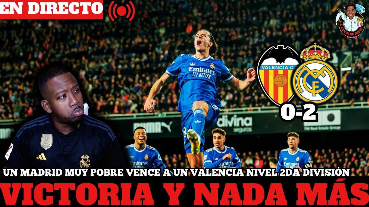 🔴🤨¿HAY LIGA? UN MADRID PLANO VENCE A UN VALENCIA SIN NIVEL para 1ERA DIVISIÓN - RDP ARBELOA