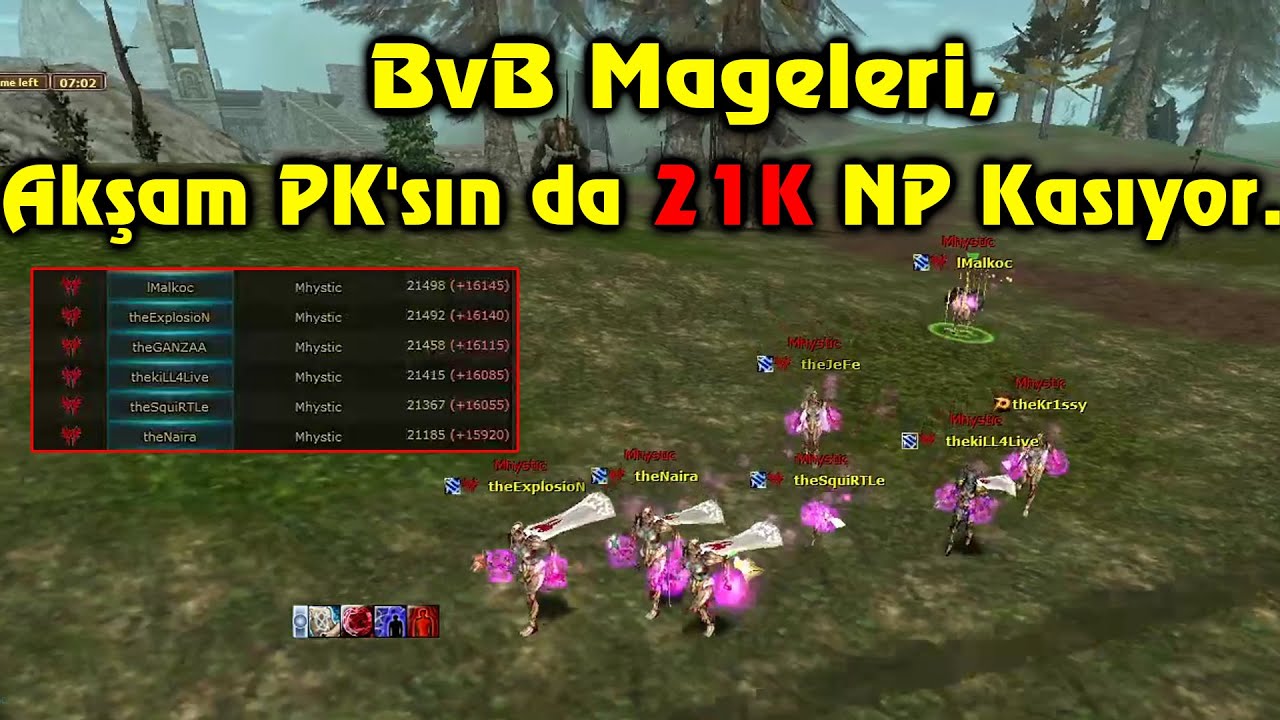 Knight Online PK | BvB Mageleri, Akşam PK'sın da 21K NP Kasıyor.