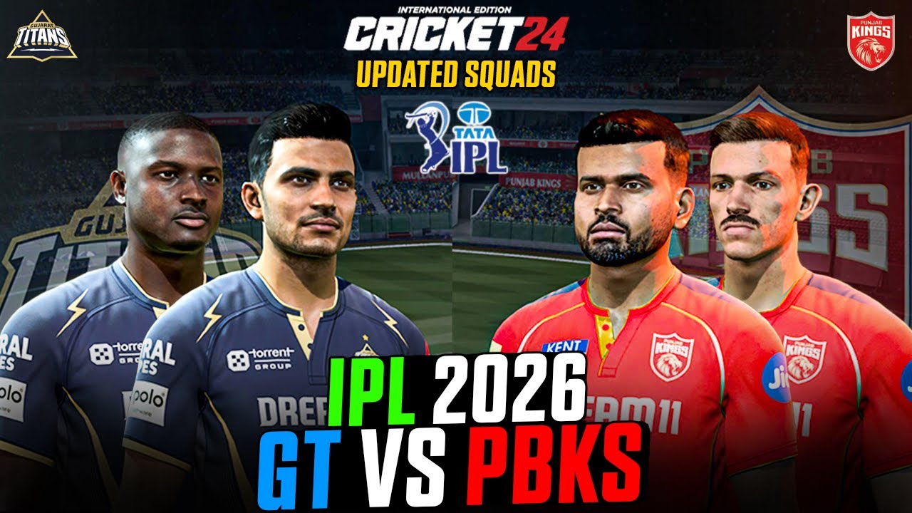 GT 2026 vs PBKS 2026 😍🔥- Updated Squad Matches | Cricket 24