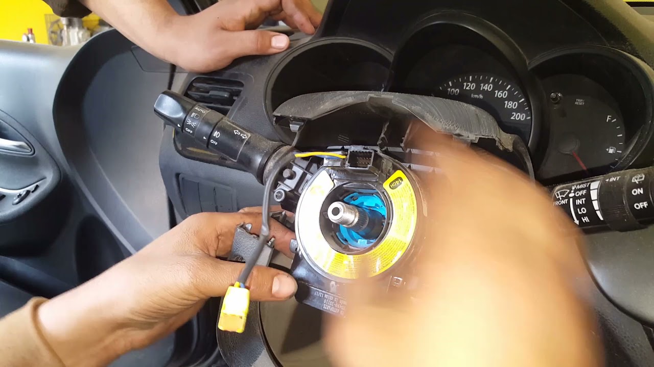 ازاى تغير شيلد او شريط ايرباج لسيارات كيا وحل مشكلة الكلاكس (الهورن) how to replace sheild airbag