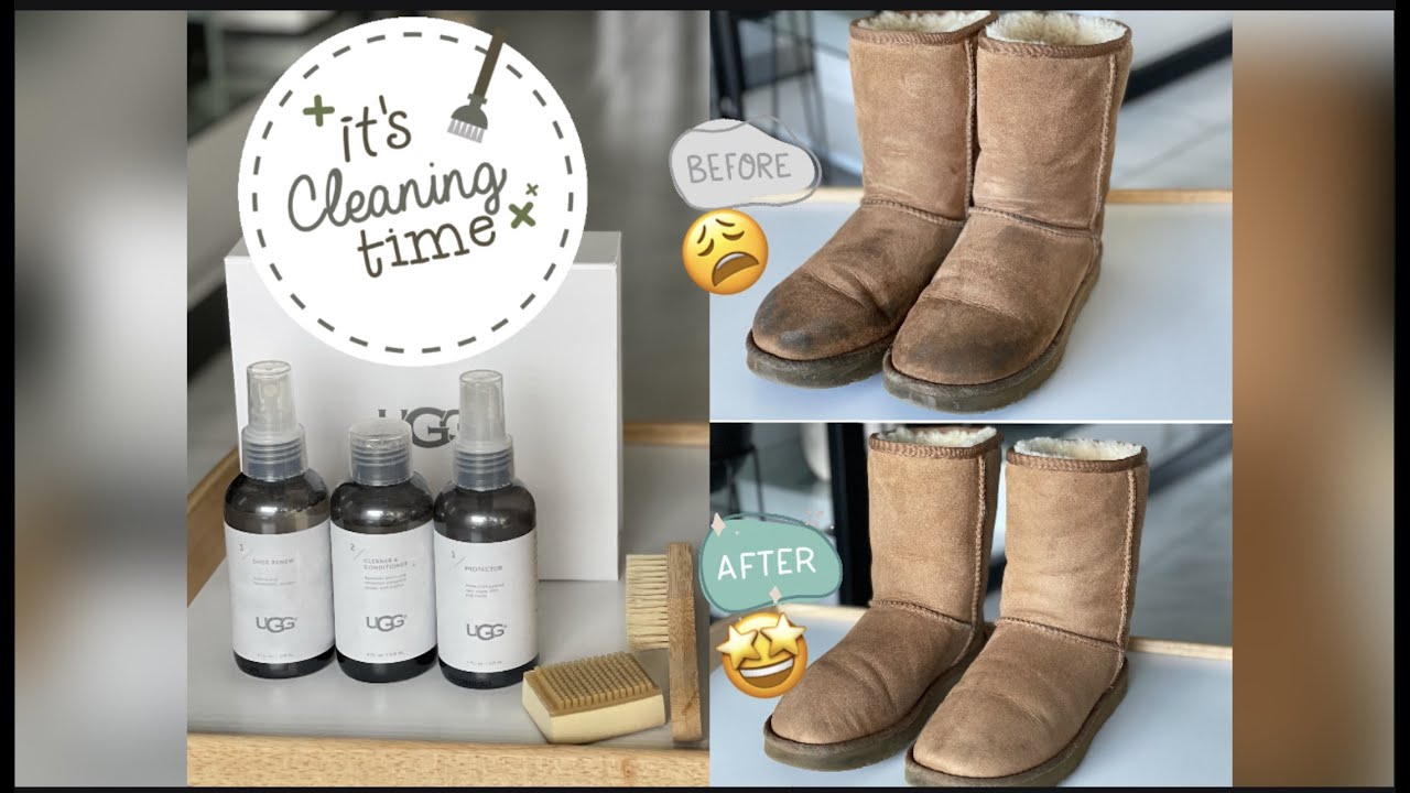 CLEANING MY DIRTY UGG BOOTS 🧽🥾🧼