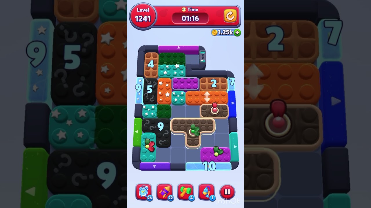 Color Block Jam Level 1241 &ndash; Full Puzzle Solution (No Boosters)