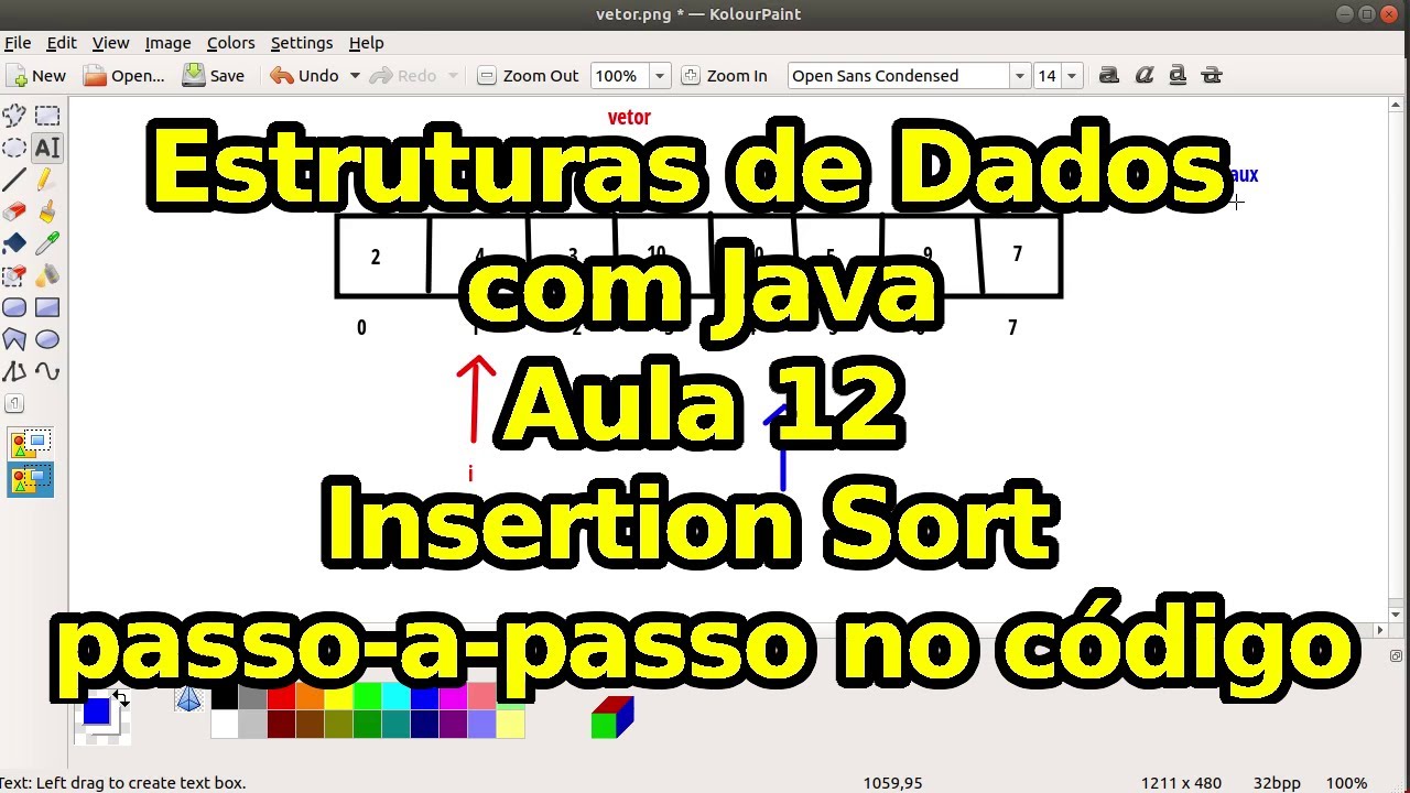 Aula 12 - Insertion Sort - Estruturas de Dados com Java