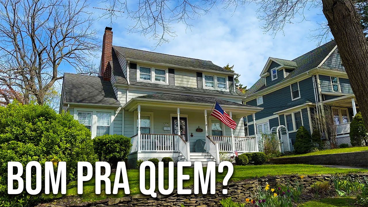 Os EUA &eacute; bom pra quem? | Caminhada em uma cidade de classe m&eacute;dia alta em Nova York  (sub&uacute;rbio)