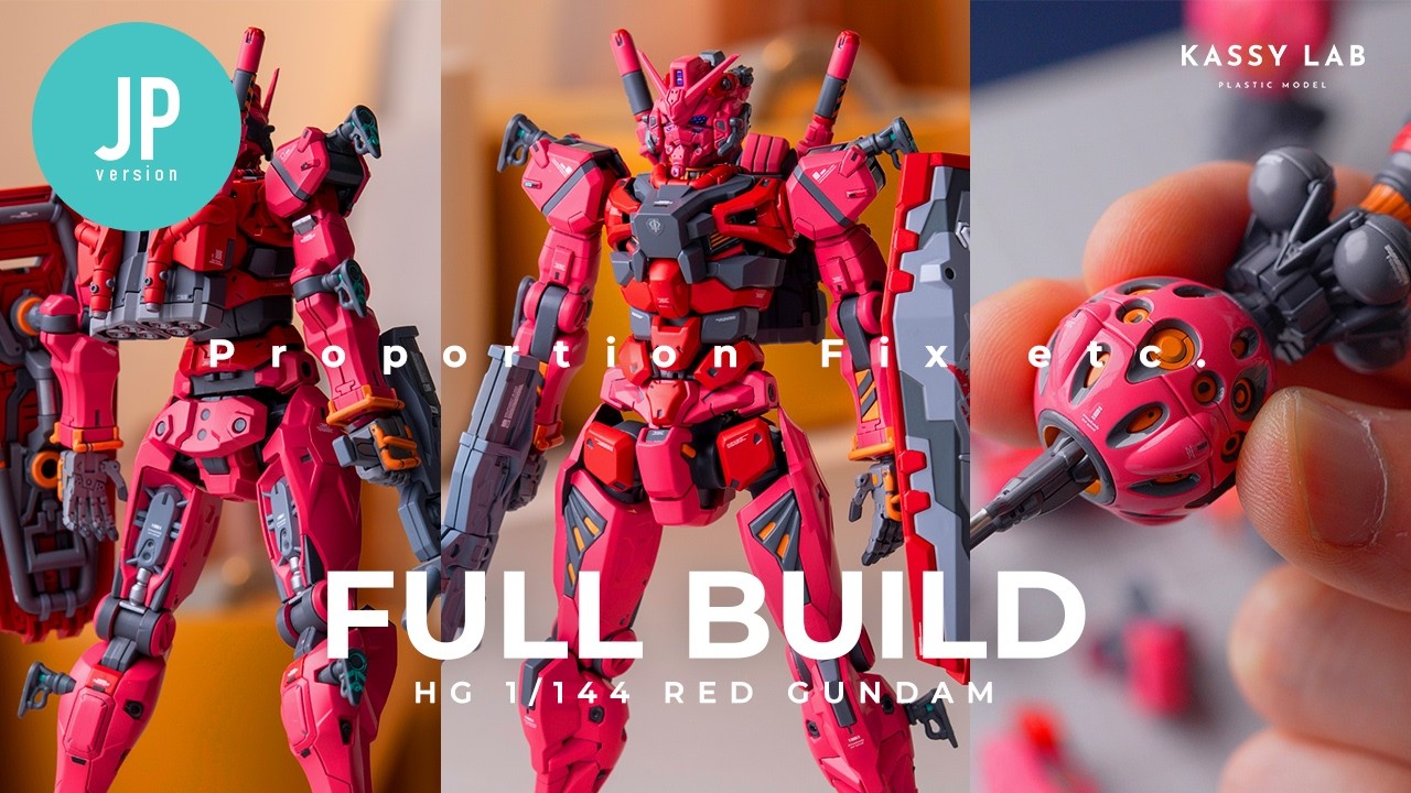 [JP] HG RED GUNDAM | FULL BUILD 