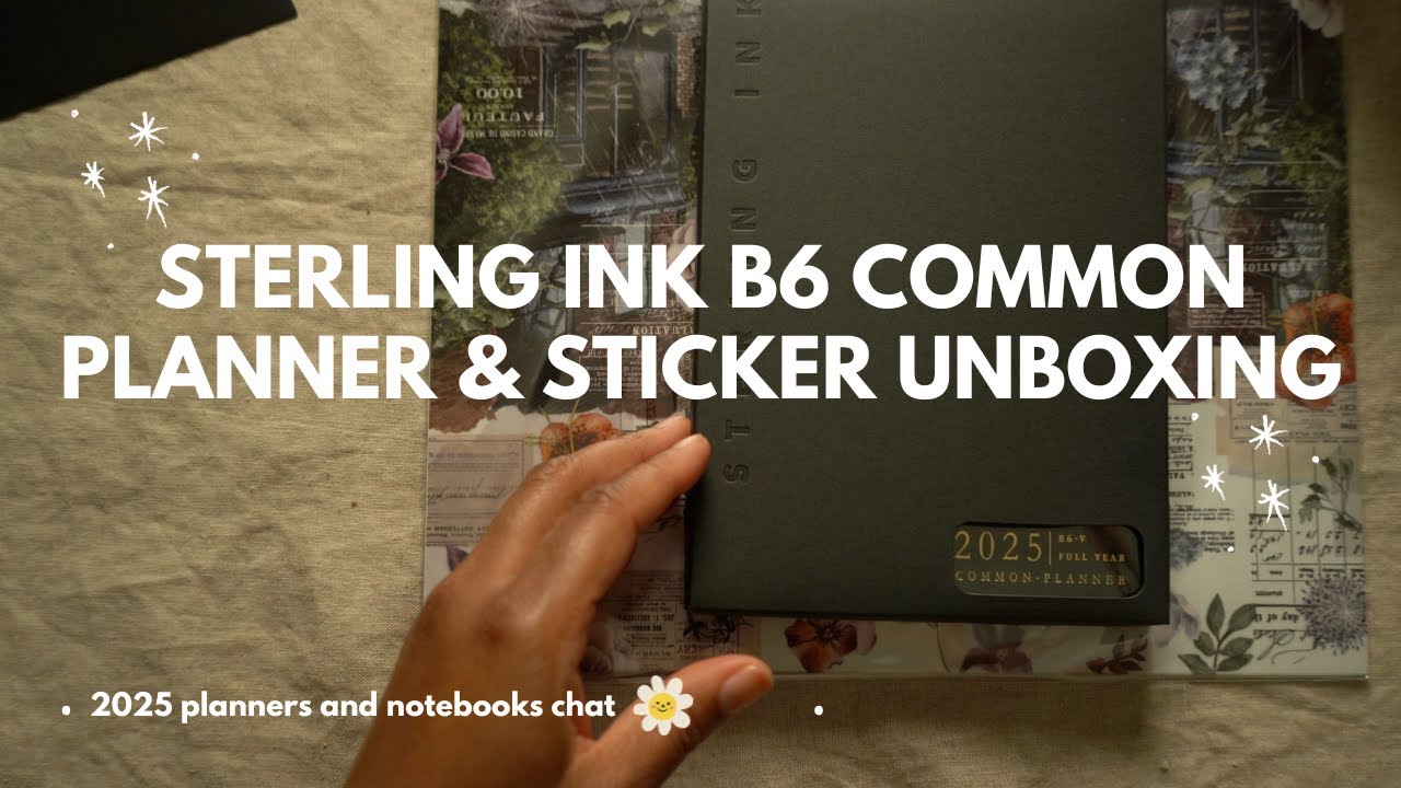 sterling ink b6 common planner unboxing & first impressions