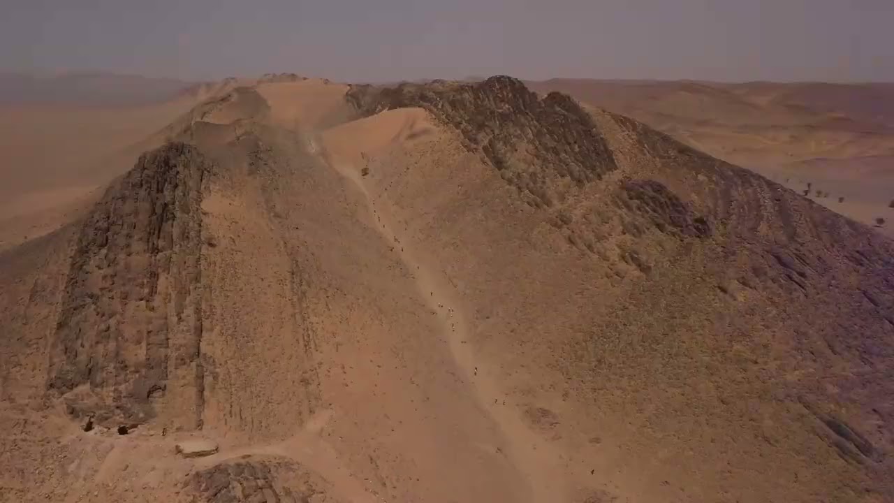 The 37th MARATHON DES SABLES viewed from the sky