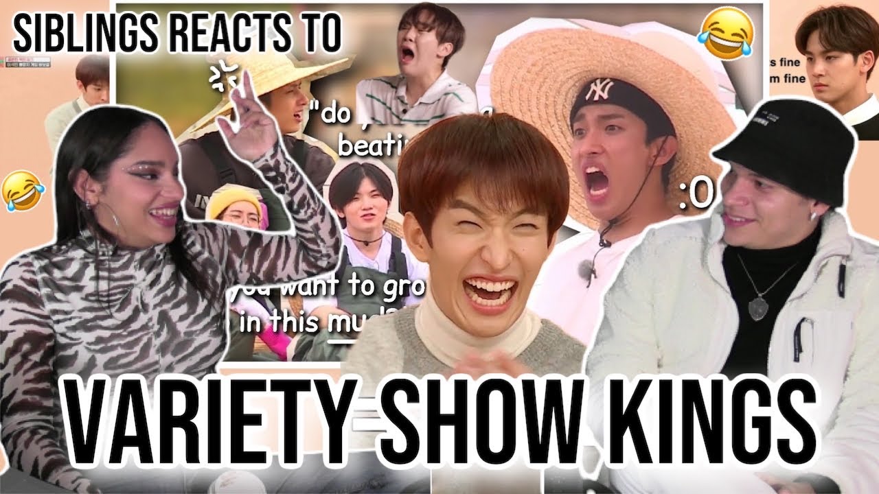 Siblings react to The 'v' in svt stands for variety show kings 😮🤣😎