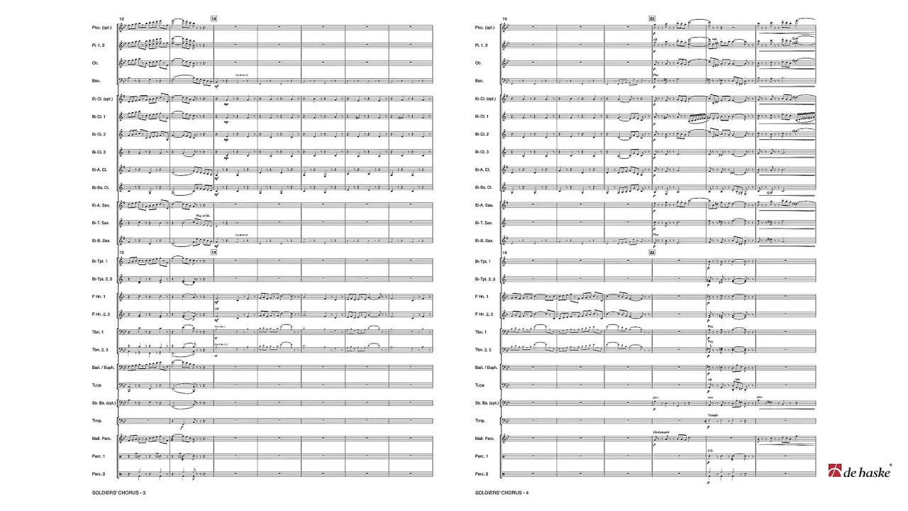 Soldiers’ Chorus – from ‘Faust’ – arr. by Wil van der Beek